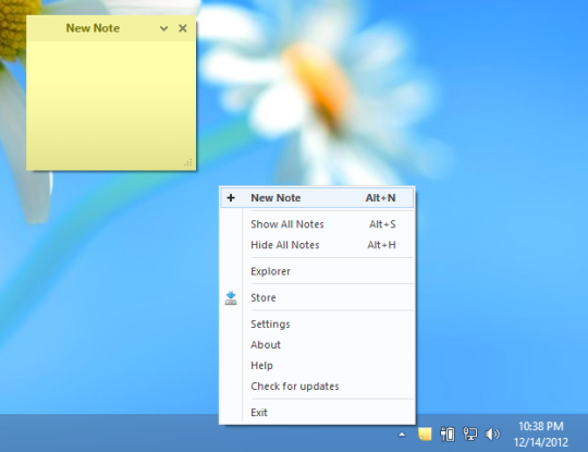 windows 10 desktop post it notes